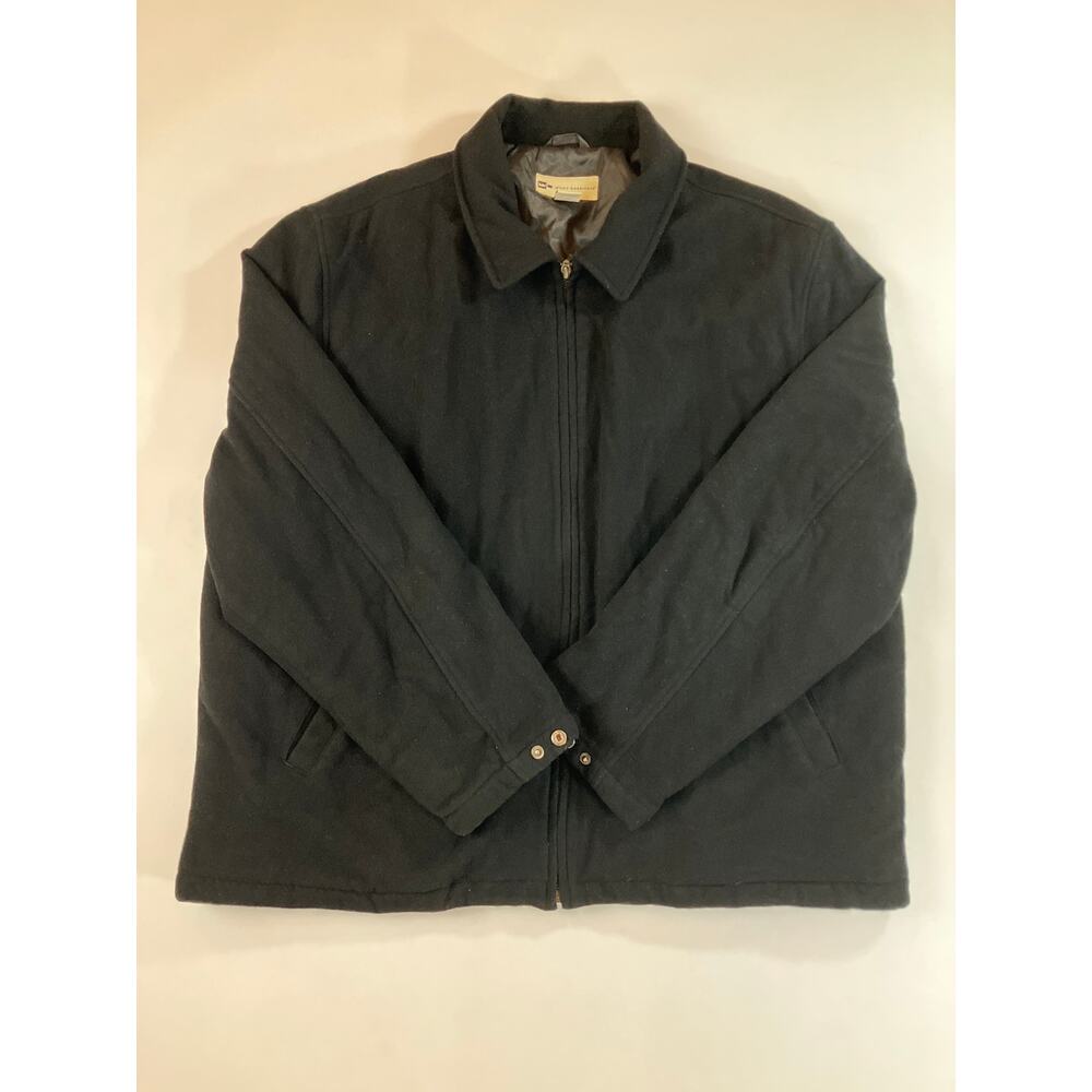 Wilke Rodriguez Men’s XXL Black Wool Cashmere Blend Full Zip Jacket Coat